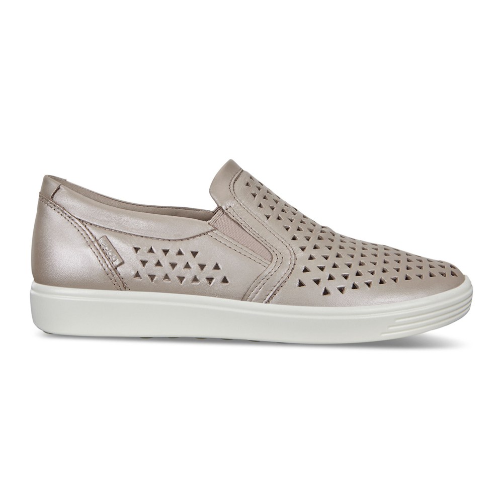 Slip On Mujer - ECCO Soft 7 Sneakers - Grises - RWH359218